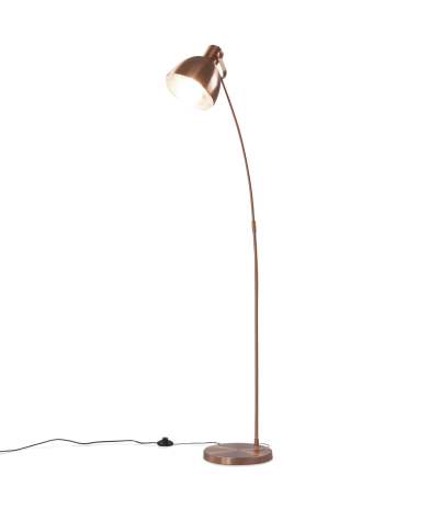Lámpara de pie Chicago de acero lacado h:162 cm - Cobre