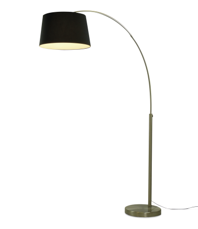 Lámpara de pie Boston h:175-205 cm - Negro