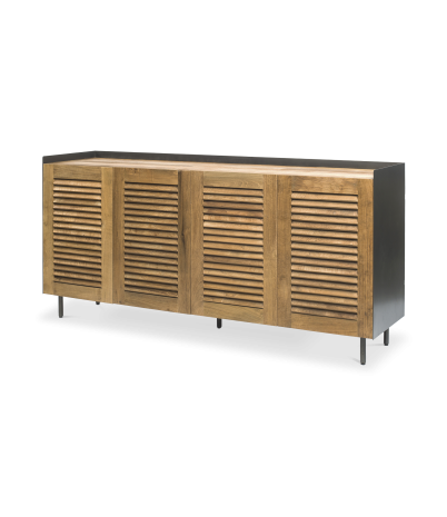 Aparador Mallorquina 4 puertas deslizantes y plegables 180 x 45 x 92 cm