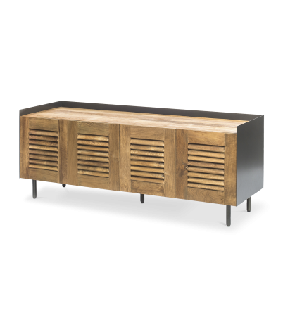 Mueble TV Mallorquina 4 puertas deslizantes y plegables