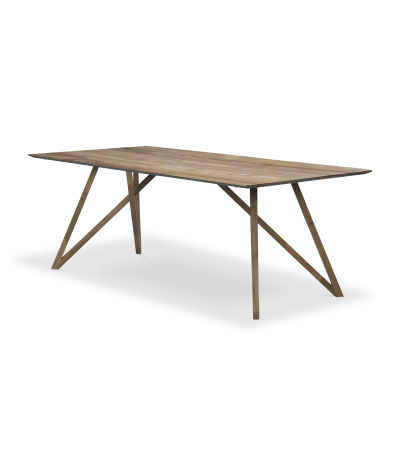 Spider rectangular table made from recycled solid teak - 240