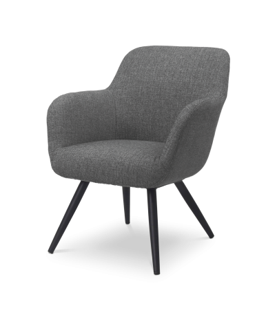 Parma lounge chair made of fabric - Gray