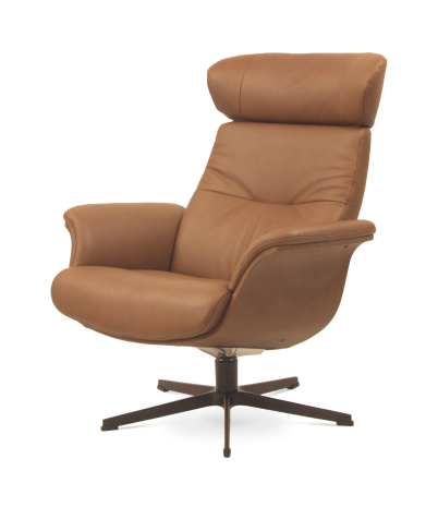 Butaca relax Timeout de pell conyac - Ocre