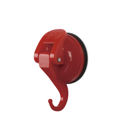 Gancho con ventosa 6 cm - Rojo