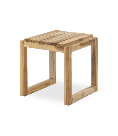 Banco/Estantería Slats de teca maciza 40 x 40 x 40 cm - 40