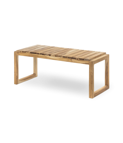 Banco/Estantería Slats de teca maciza 40 x 40 x 40 cm - 98.5