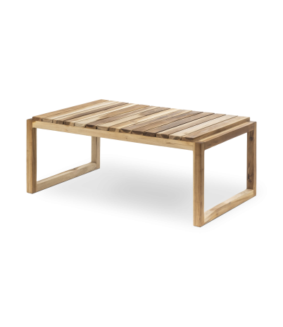 Mesa de centro Slats de teca maciza - 98.5