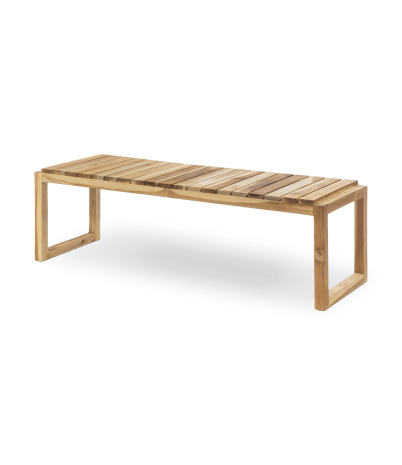 Banco/Estantería Slats de teca maciza 40 x 40 x 40 cm - 131