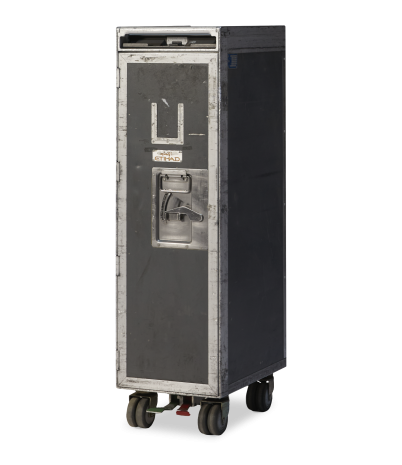 Carro de aerolínea Vintage Etihad con puerta lisa 30 x 41 x 103 cm