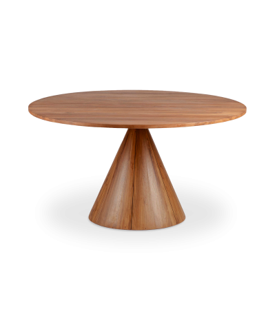 Taula rodona Conic teca massissa reciclada - 130
