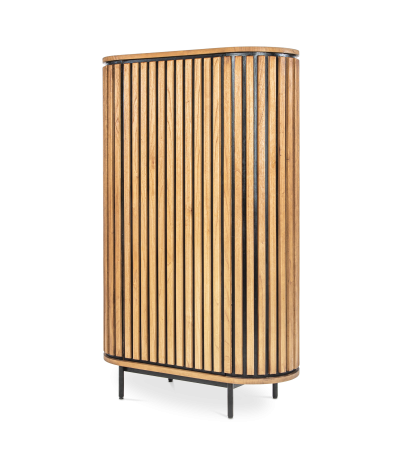 Aparador oval alto Lines 95x42x150 cm