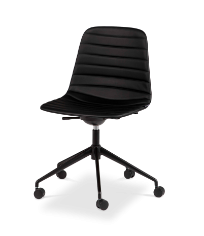 Silla escritorio Lola con ruedas soft - Negro