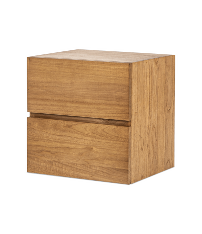 2 drawers module 46x40x46 cm made of solid mindi and steel  - Rac bookcase