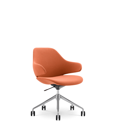 Silla escritorio Air respaldo bajo - Naranja