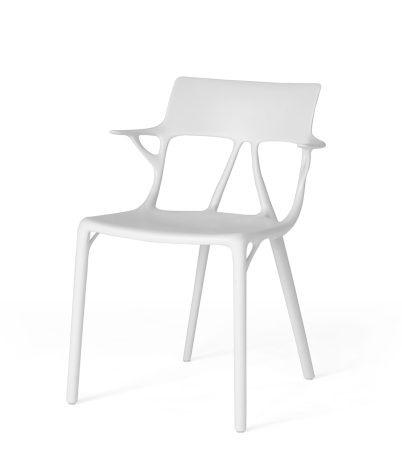 Cadira AI amb reposabraços - Blanc