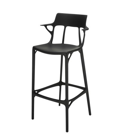 Taburete AI de tecnopolímero h:75 cm - Negro