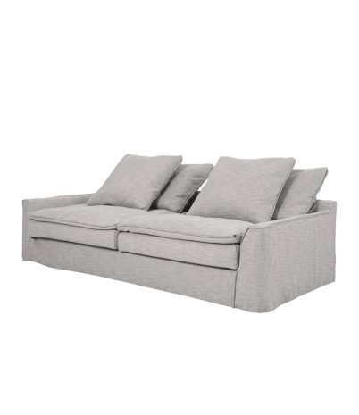 Sofá Sake 3 plazas 233 x 114 x 95 cm tapizado stone 72
