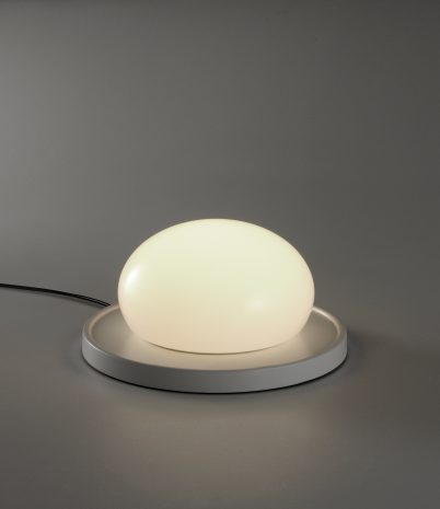 Llum sobretaula Boleta vidre opal