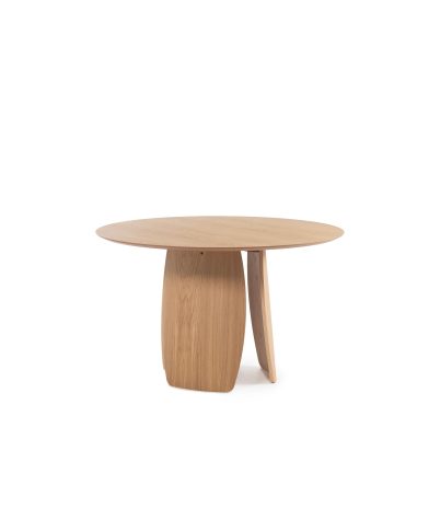 Taula rodona Petal d'Stua Ø120 x 73 cm de roure