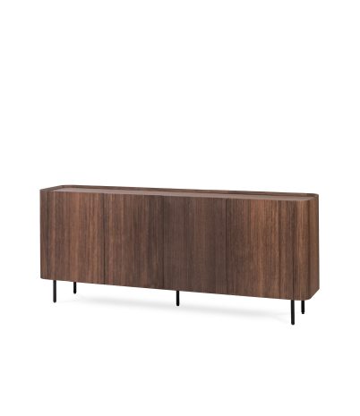 Aparador Tambora de roble 203 x 45 x 84 cm - Roble ahumado