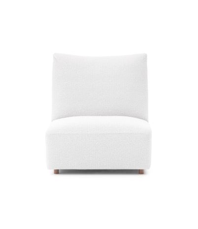 Kumo modular sofa module without armrests - White