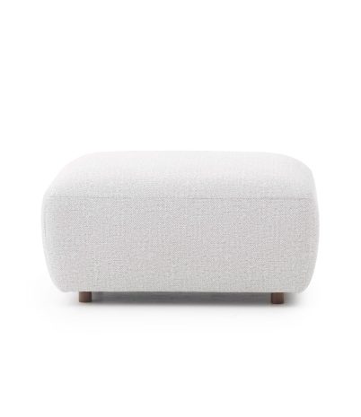 Kumo modular sofa pouf module - White