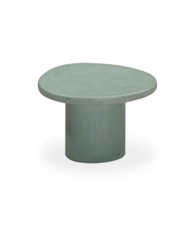 Taula de centre/auxiliar de microciment Mango Ø70 x 36 cm - Verd