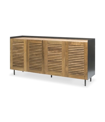 Aparador Mallorquina 4 puertas deslizantes y plegables 180 x 45 x 92 cm