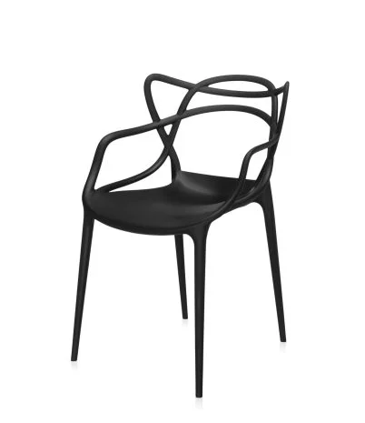 Silla Masters con reposabrazos - Negro